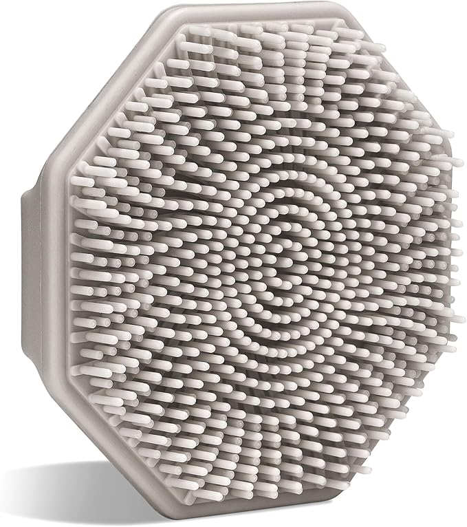 Sud Scrub® Antimicrobial Silicone Face Scrubber, 1 Pack, Gentle Face Exfoliator for Sensitive Skin, Eco Friendly Facial Cleansing Brush, Exfoliating Face Brush for Men and Women (Clay)