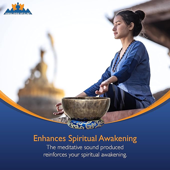 Large Master healing Tibetan Singing bowls set 9" for Yoga Meditation and sound healing.