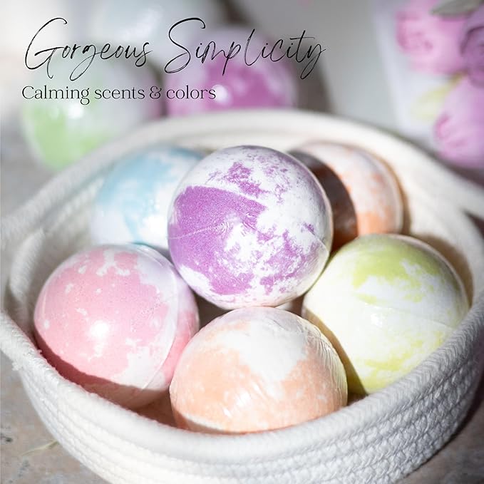 EvolutionUSA Mother's Day Bath Bombs for Women, 12 Beautiful Bath Bombs for Mom, Thoughtful Mother's Gift of Luxury & Relaxation, Gorgeous Bath Balls Set, Lush Aramotherpy Bathbombs, Gift Set Women