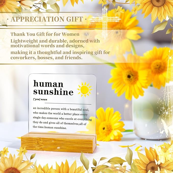12PCS Thank You Gifts for Women, Sunshine Appreciation Gifts for Coworkers, Sunshine Box Employee Appreciation Baskets, Thanks You Baskets for Women Friends Teacher, Mentor, Families, Friends, Leaders