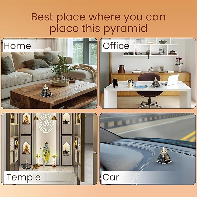 Orgone Black Tourmaline Pyramid – Healing Crystal for Protection, Motivation, EMF Shielding & Meditation – Orgonite Pyramid for Chakra Balancing, Reiki, Spiritual Energy & Positive Vibrations