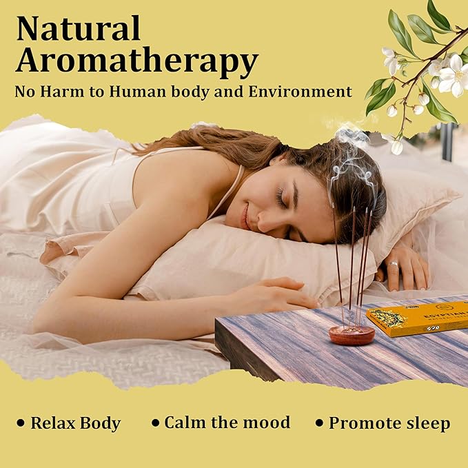 Raajsee Egyptian Musk Incense Sticks 100 Gm Pack-100% Pure Organic Natural Hand Rolled Free from Chemicals-for Church,Aroma Therapy,Relaxation,Meditation & Sensual Therapy