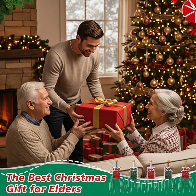 Soaoo 30 Pcs Christmas Head Massager Scalp Massager Bulk with Inspirational Christmas Cards Handheld Steel Wire Head Scratcher for Body Office Home Spa Stress Relief Relaxation Women Men Gift(Cute)