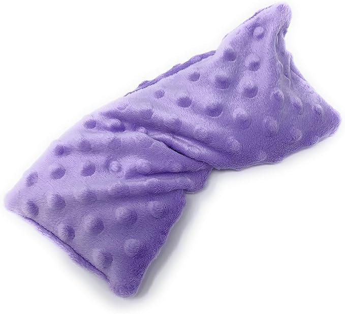 Lookix Lavender Eye Pillow- a Natural Soothing Hot & Cold Aromatherapy Eye Mask for Yoga, Meditation, Relaxation (Lavender)