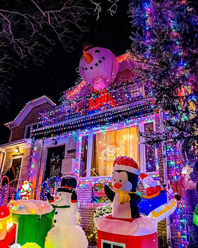 Multicolor Christmas String Lights,Total 250FT 760 LED Indoor Outdoor Clear Wire, Christmas Lights for Bedroom, Timer & Memory, Plug in Fairy Lights for Tree Outside Xmas Holiday Decorations