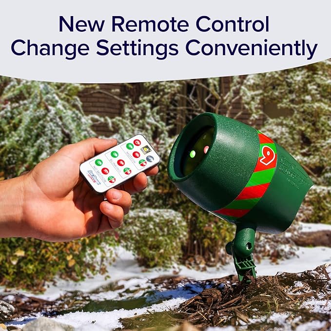 Star Shower Ultra 9 Outdoor Laser Light Show with Remote, AS SEEN ON TV, New 9 Unique Patterns, Showers Home w/Thousands of Lights, 3 Color Combinations, Motion or Still, Up to 3200 Sq Ft