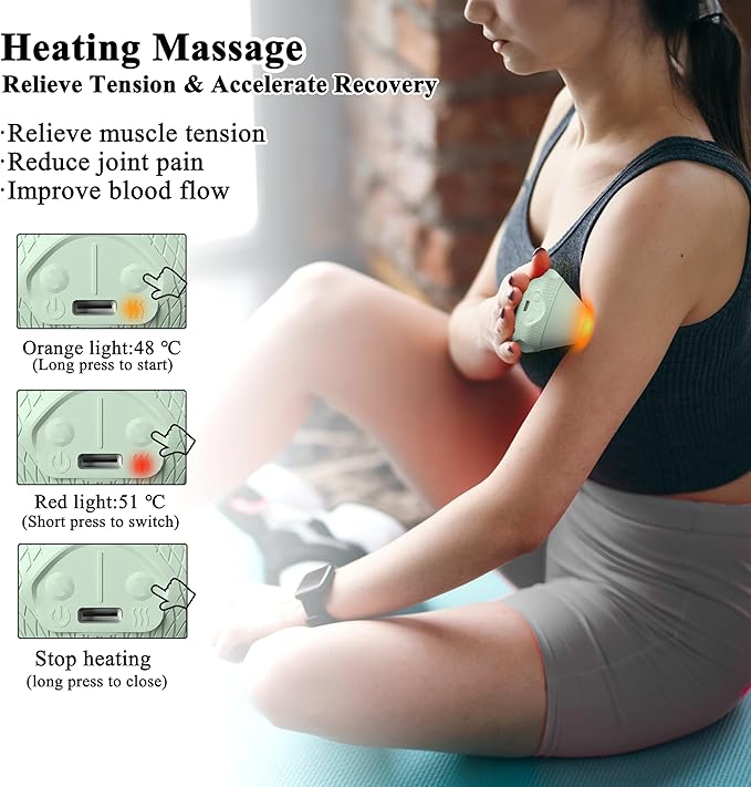 PROIRON Mountable Massage Ball with Suction Cup Pinpoint Deep Tissue Muscle Knot & Sore Relief, Vibration & Heating Trigger Point Massage Tool for Back Neck, Self-Massage Tool