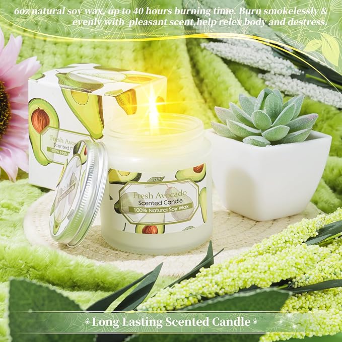 Avocado Self Care Package for Women-12PCS Avocado Themed Birthday Box for Woman Get Well Soon Gift for Women Relaxing Spa Gifts Basket Care Package with Luxury Flannel Blanket