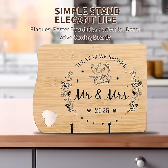 3 Pack 6" Metal Square Plate Stands for Display,Plate Holders Display Stands Can Be Used for Picture Stands,Book Stands for Display,Plate Display Stands,Easel,Photo Frame Stands,Plaque Stands,Desktop Stand.