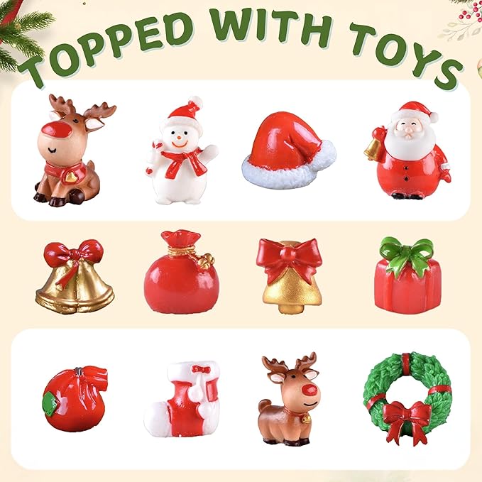 EvolutionUSA - Christmas Bath Bombs for Kids, Holiday Bath Bombs with Surprise Inside, Perfect Christmas Stocking Stuffers or Festive Holiday Bathombs Set, Natural & Hypoallergenic Bath Ball Set