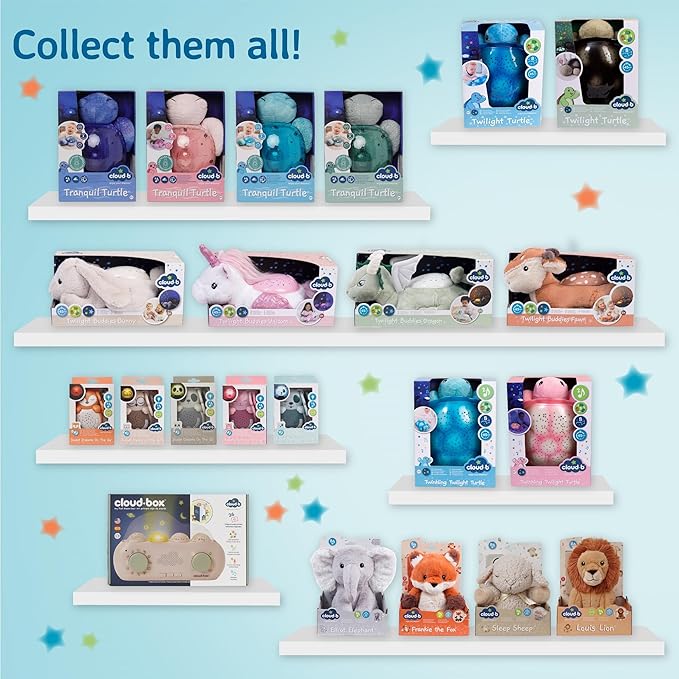 Cloud b Travel Comforting Sound Machine w/Calming Light | 4 White Noise and 4 Lullabies | Re-Activating Smart Sensor | Sweet Dreamz Owl On The Go