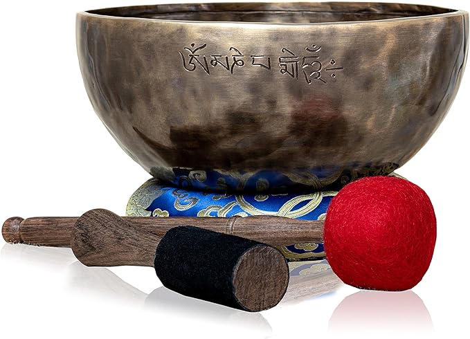 Large Master healing Tibetan Singing bowls set 9" for Yoga Meditation and sound healing.