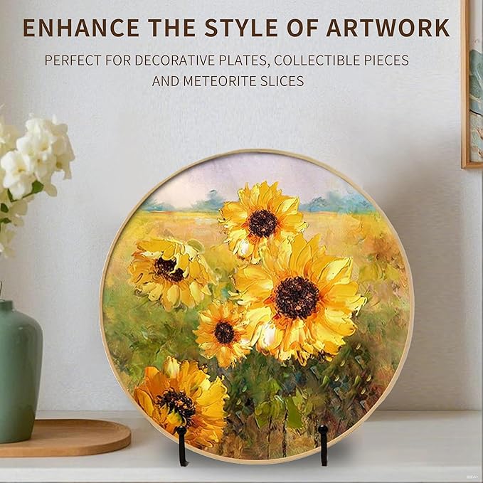 3 Pack 6" Metal Square Plate Stands for Display,Plate Holders Display Stands Can Be Used for Picture Stands,Book Stands for Display,Plate Display Stands,Easel,Photo Frame Stands,Plaque Stands,Desktop Stand.