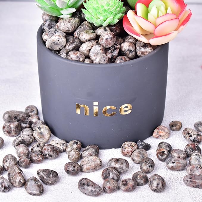 Polished Yooperlite Crystals - 72 Pcs, 0.5" 10 oz Handpicked Tumbled Gemstones Rocks, Pebbles for Reiki, Chakra, Healing Home Decor