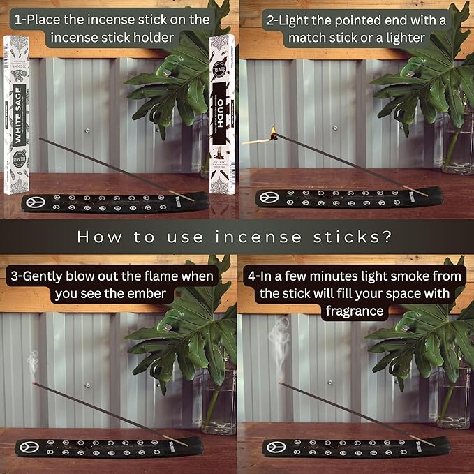 Trumiri Incense Sticks - Combo Pack of 40 Insence-Sticks - 20 White Sage + 20 Oud - Insenses - Insents - Incents - Inscense - Incence - Incienso - All Natural Incense Sticks