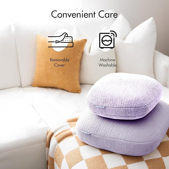 Quiet Mind Lavender Scented Weighted Body Pillow for Kids & Adults, Medium (9lb) – Lavendar Infused Aroma with Recycled Glass Beads & Chemical-Free Fabric – Sensory Sleep Cuddle Pillow