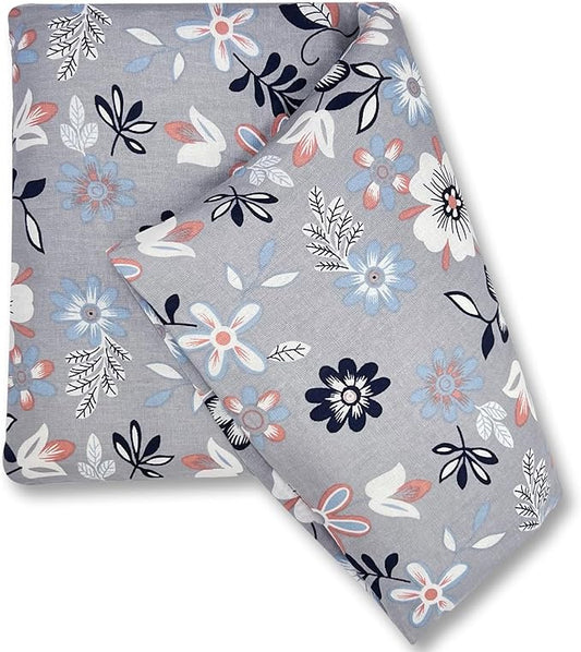 UNCN Wide Microwave Heating pad with Washable Cover 9.5x16in Microwavable Hot Pad for Neck Shoulder, Cramps, Back Pain Relief, Cordless Warm Compress Weighted Moist Heat Pack for Aches, Unscented