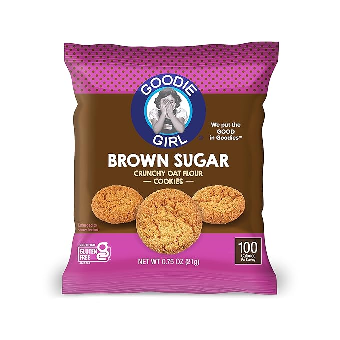 Goodie Girl, Mini Brown Sugar Cookie Snack Packs | Gluten Free, Peanut Free | 100 Calories (24 Pack)