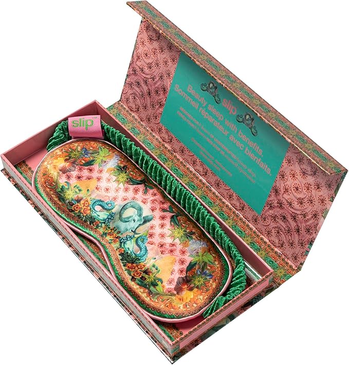 slip Pure Silk Sleep Mask - 100% Pure 22 Momme Mulberry Silk Eye Mask - Comfortable Sleeping Mask with Elastic Band, Zodiac Collection: Capricorn