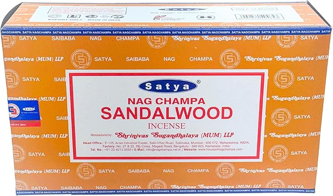 Sandalwood Incense Sticks - Total 180 Insence-Sticks and Incense Stick Holder Bundle Insence Insense Satya