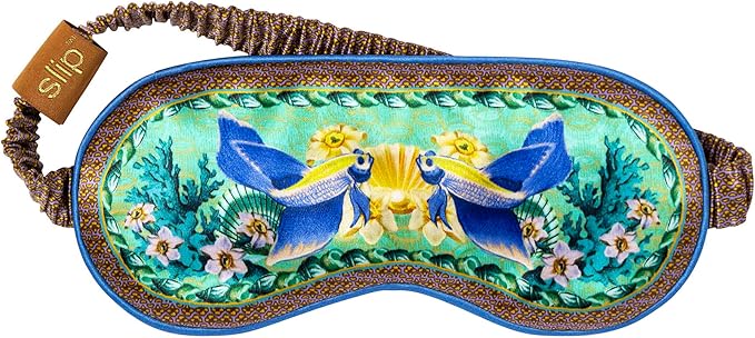 slip Pure Silk Sleep Mask - 100% Pure 22 Momme Mulberry Silk Eye Mask - Comfortable Sleeping Mask with Elastic Band, Zodiac Collection: Pisces