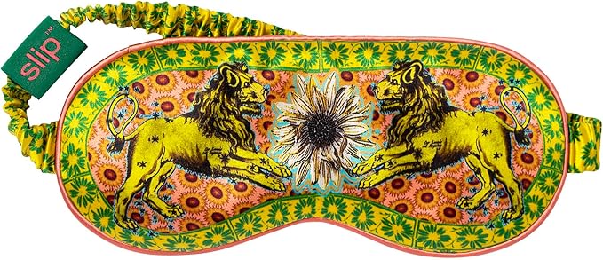 slip Pure Silk Sleep Mask - 100% Pure 22 Momme Mulberry Silk Eye Mask - Comfortable Sleeping Mask with Elastic Band + Filler and Internal Liner, Zodiac Collection: Leo