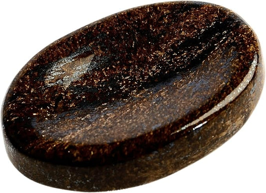 Bronzite Worry Stones – Crystal Thumb Worry Stone for Anguish, Stress – Relaxing & Soothing Balance Stones for Meditation, Relief – Healing Stones & Crystals for Men, Women