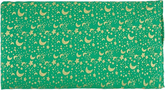 Nature's Approach Basic Herb Pack Rice Heating Pad Microwavable Reusable Heat Pack with Herbal Aromatherapy Fill, Freezer and Microwave Safe for Hot and Cold Therapy, Celestial Green