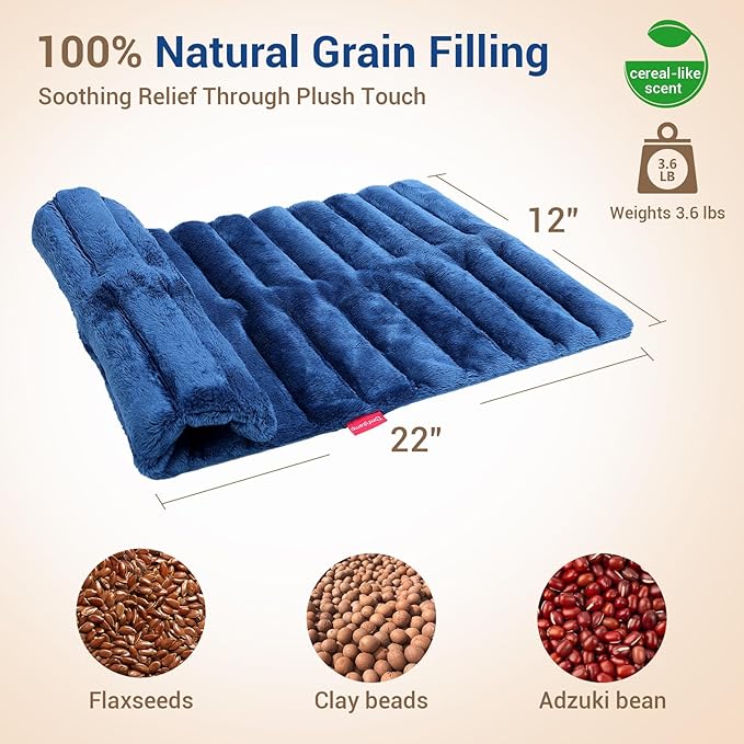 Comfytemp Large Microwave Heating Pad for Back, Neck Shoulders, FSA Eligible, 12"x22" 3.6 LB Microwavable Moist Heating Pads for Period Cramps, Warm Compress Relaxation Comfort Gifts for Women Elderly