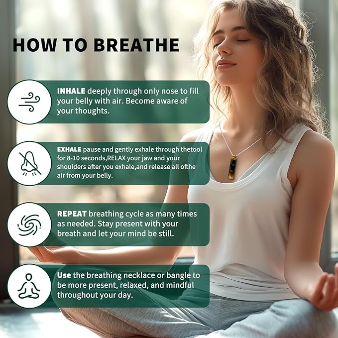 528 hz Meditation Necklace | Breathing Necklace | Frequency Healing Devices | Calm Mindfulness Tool | 528 hz Whistle | Relaxation,Stress Reduction and Concentration by Adjusting The Breathing