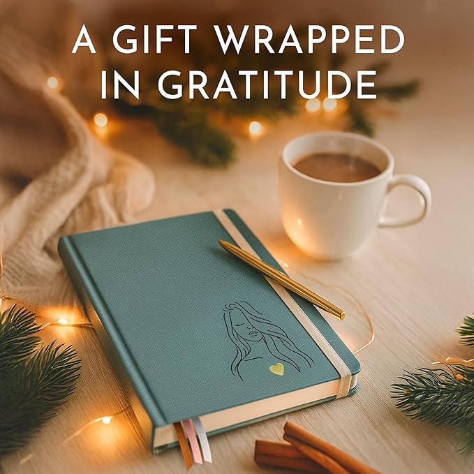 RYVE Daily Gratitude Journal for Women, 6-Month Guided Positivity & Wellness Journal with Prompts, Affirmations, Mindfulness, For Self-Reflection & Manifestation