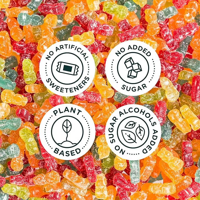 SmartSweets Sour Blast Buddies, Low Sugar Gummy Candy (3g), Low Calorie (130), Gluten-Free -1.8oz (Pack of 6) Packaging may vary