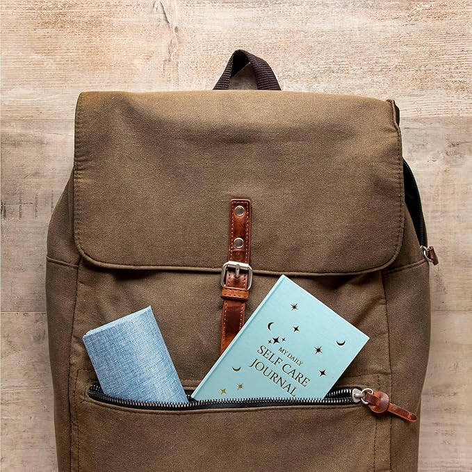 Gratitude Journal, Daily Reflection Journal for More Happiness, Mindfulness & Affirmation, Self Care Journals for Women & Men, 6 Inspirational Stickers and Ballpoint Pen,Blue