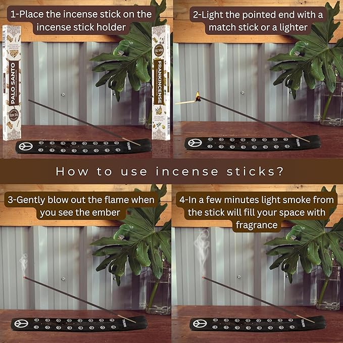 Trumiri Incense Sticks - Combo Pack of 40 Insence-Sticks - 20 Palo Santo + 20 Frankincense - Insenses - Insents - Incents - Inscense - Incence - Incienso - All Natural Incense Sticks