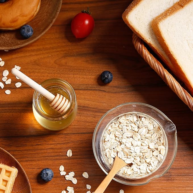 150 Pcs Honey Dipper Sticks, 3 inch Mini Wooden Honeycomb Stick, Small Honey Spoons Stirrer Stick for Honey Jar Dispense Drizzle Honey and Wedding Party Favors Gift