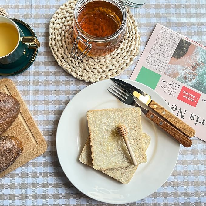 Wooden Honey Mixing Stirrer 20Pcs Mini Honey Dipper Sticks Honey Spoon(3inch)