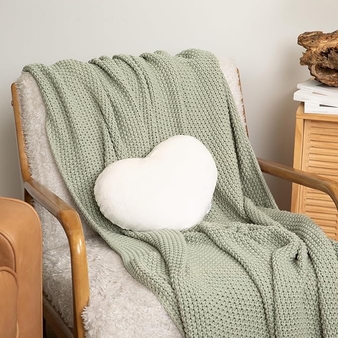 HUGIMALS Heart to Hug Pillow in Ivory | 5 lb Cozy Weighted Pillow for Self Care Ultra Soft Sensory Heart Shaped Pillow for Comfort, Relaxation, Sleep - Thoughtful Gift for Adults and Teens