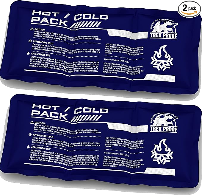 Flexible Ice Pack for Pain Relief - Reusable Gel Pack for Knee, Shoulder, Ankle, Back, and More - Bendable for Customized Comfort