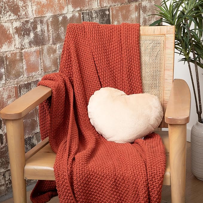 HUGIMALS Heart to Hug Pillow in Latte | 5 lb Cozy Weighted Pillow for Self Care Ultra Soft Sensory Heart Shaped Pillow for Comfort, Relaxation, Sleep - Thoughtful Gift for Adults and Teens