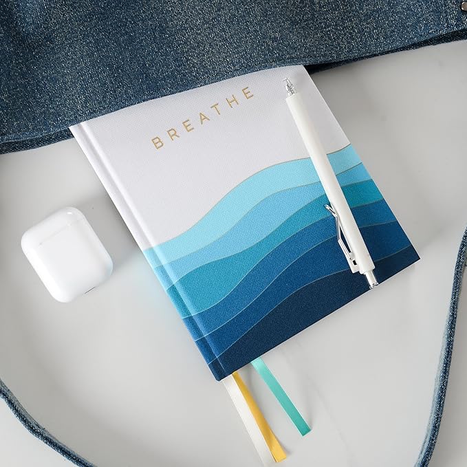 90-Day Guided Mental Health Journal for Anxiety, Mindfulness & Emotional Wellness – Eco-Friendly Cover Made from Recycled Ocean Plastic – Daily Prompts for Self-Care, Self-Reflection, Calm, Stress Relief & Inner Strength