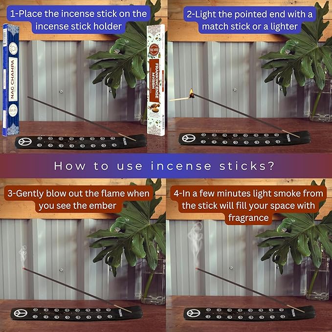 Trumiri Incense Sticks - Combo Pack of 35 Insence-Sticks - 15 Nag Champa + 20 Frankincense Myrrh - Insenses - Insents - Incents - Inscense - Incence - Incienso - All Natural Incense Sticks