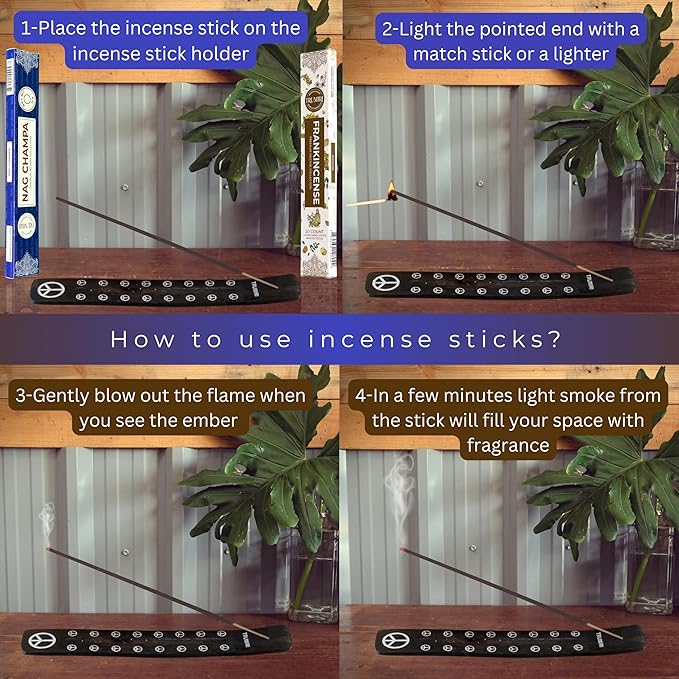 Trumiri Incense Sticks - Combo Pack of 35 Insence-Sticks - 15 Nag Champa + 20 Frankincense - Insenses - Insents - Incents - Inscense - Incence - Incienso - All Natural Incense Sticks