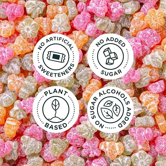 SmartSweets Tropical Sours Gummy Candy: 1.8oz (Pack of 14), Gummy Candy with Low Sugar, Low Calorie, No Artificial Sweeteners, Plant-Based, Gluten-Free, Healthy Snack for Kids & Adults