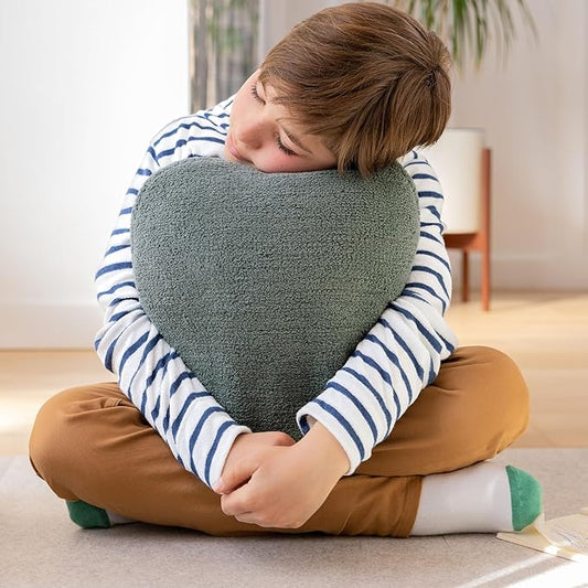 Quiet Mind Weighted Pillow for Adults 6 Lbs - Get Better Sleep - Sustainably Made and Chemical Free - Machine Washable (Small, Agave Green)