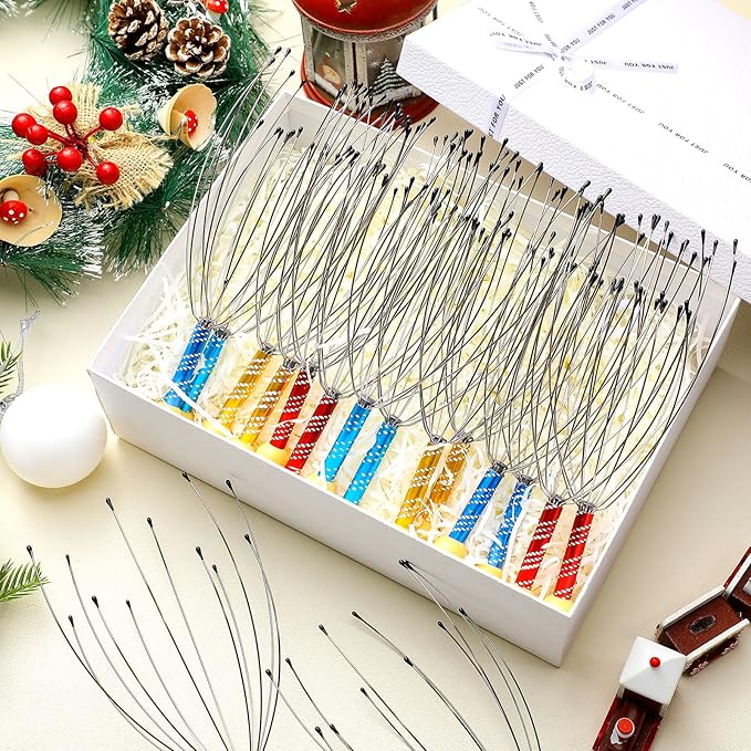 Soaoo 36 Pcs Scalp Massager Manual Head Massager Christmas Relaxing Gifts Handheld Steel Wire Head Scratcher with Wooden Handle for Body Home Office Spa Stress Relief Relaxation Women Men Gift