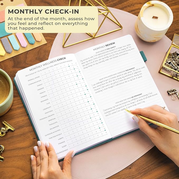 Clever Fox Gratitude Journal – Happiness, Positivity & Affirmation Daily Journal – Inspirational Daily Notebook – 3 Months, A5 (Aquamarine)